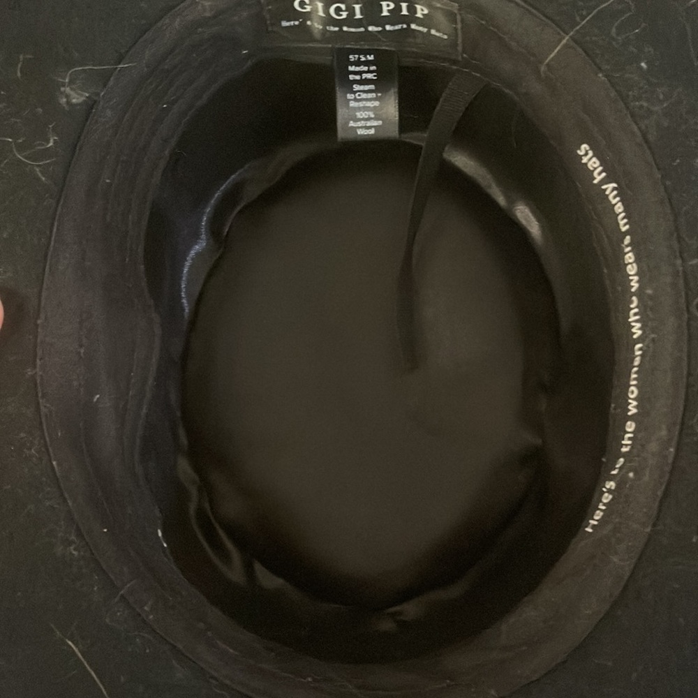 Gigi Pip Black Rancher Style Hat - image 5